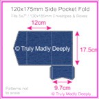 120x175mm Pocket Fold - Keaykolour Original Royal Blue