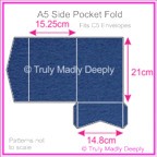 A5 Pocket Fold - Keaykolour Original Royal Blue