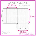 A5 Pocket Fold - Knight White Linen
