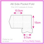 A6 Pocket Fold - Knight White Linen