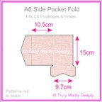 A6 Pocket Fold - Rives Ice Pink