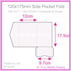 120x175mm Pocket Fold - Semi Gloss White 235gsm