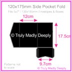 120x175mm Pocket Fold - Starblack