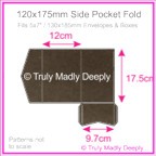 120x175mm Pocket Fold - Urban Brown