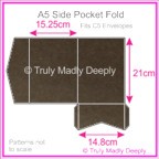 A5 Pocket Fold - Urban Brown
